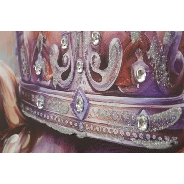 OBRAZ NA PŁÓTNIE KING -A- W RAMIE 82X4,5X122 cm